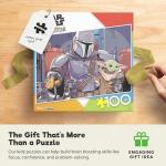 Buffalo Games - Star Wars - The Mandalorian and The Child - 100 Piece Jigsaw Puzzle for Families -Challenging Puzzle Perfect for Game Nights - Finished Size is 15.00 x 11.00