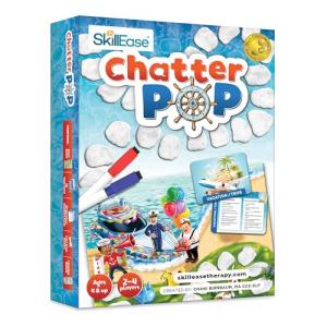 SkillEase Chatter Pop Social Skills Game to Think About Others, Speech Therapy Materials, Therapy Games, Educational, Social Emotional Learning Activities, Conversation Starter Cards