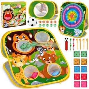 Animal Bean Bag Toss Game Toy Outdoor Toss Game, Family Party Party Supplies for Kids, Gift for Boys Birthday or Christmas for Toddlers Ages 3 4 5 6 Year Old
