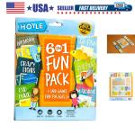 Hoyle 6 in 1 Kids Playing Cards Multi Game Pack, 6 Fun Games in 1 (Ages 3+)