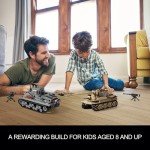 WW2 Army Tank Toys Building Kit, Create a German Tiger & an American M4 Sherman Tank Models with 1184 Blocks, Great Military Gifts for Boys Kids Age 8-14