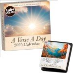 A Bible Verse A Day 2025 Calendar | 300+ Christian Verses from the NIV Bible to Inspire Your Daily Devotional, Positive Motivational Religious Daily Verses for Men & Women