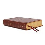 NKJV, End-of-Verse Reference Bible, Personal Size Large Print, Leathersoft, Brown, Red Letter, Comfort Print: Holy Bible, New King James Version