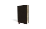 NIV, Thinline Bible, Bonded Leather, Black, Red Letter, Comfort Print