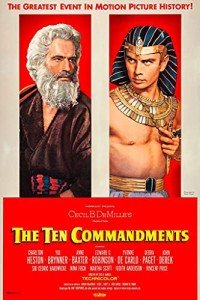The Ten Commandments Movie Cecil B Demille Charlton Heston Yul Brynner 10 Commandments Classic Hollywood Film Retro Vintage Biblical Religious Christian Moses Cool Wall Art Print Poster 24x36