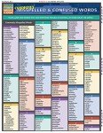 Commonly Misspelled And Confused Words QuickStudy Laminated Reference Guide (QuickStudy Academic)