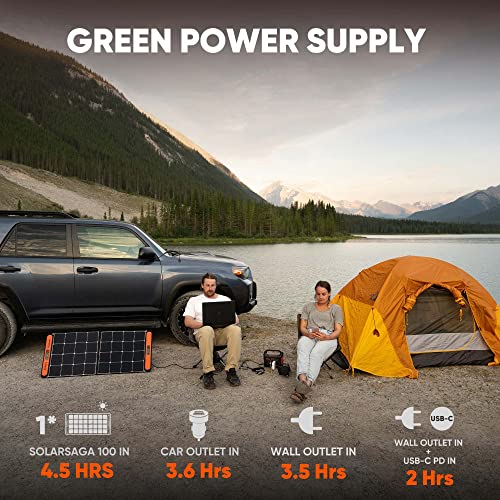 Jackery Portable Power Station + SolarSaga 100W