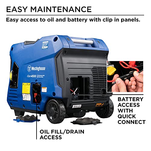 Westinghouse 4500W Super Quiet Inverter Generator, Remote Start