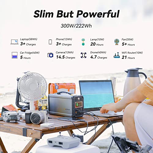 FlashFish 300W Solar Generator - Camping Power Station