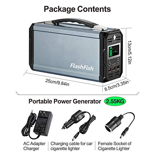 FlashFish 300W Solar Generator - Camping Power Station