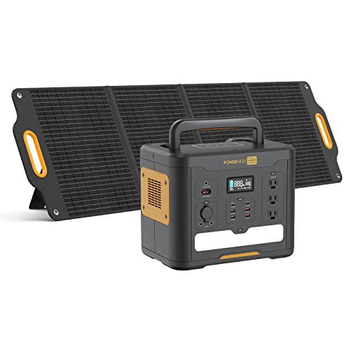 Portable Solar Generator with Included Solar Panel - 1536Wh