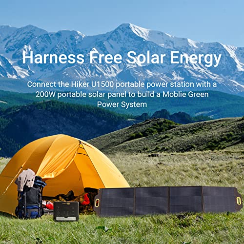 Portable Solar Generator with Included Solar Panel - 1536Wh