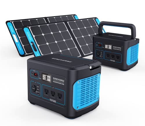 Geneverse Solar Generator Bundle: 2X HomePower ONE+ Stations