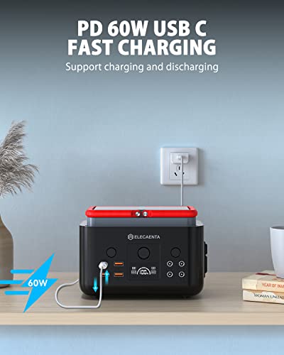 ELECAENTA 200W Portable Power Station: Lightweight & Fast
