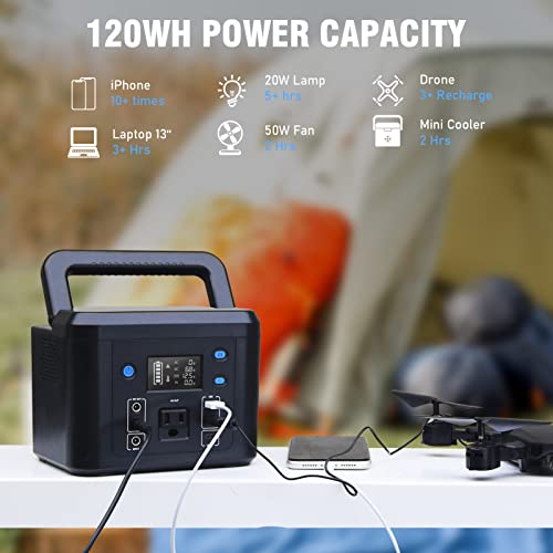 Portable Power Bank: 200W Power Station for Camping