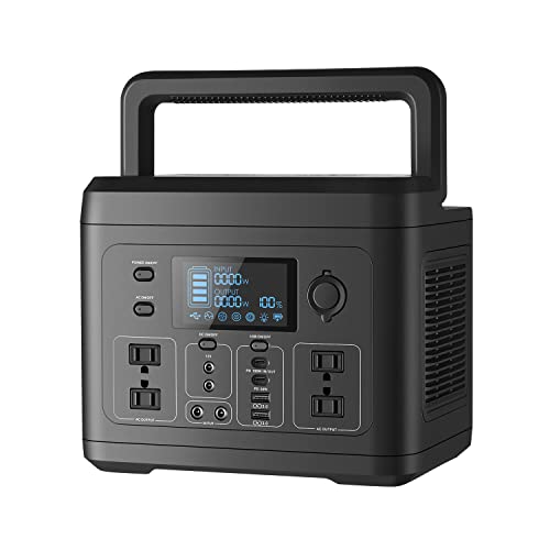 560Wh Portable Power Station with 2 AC Outlets