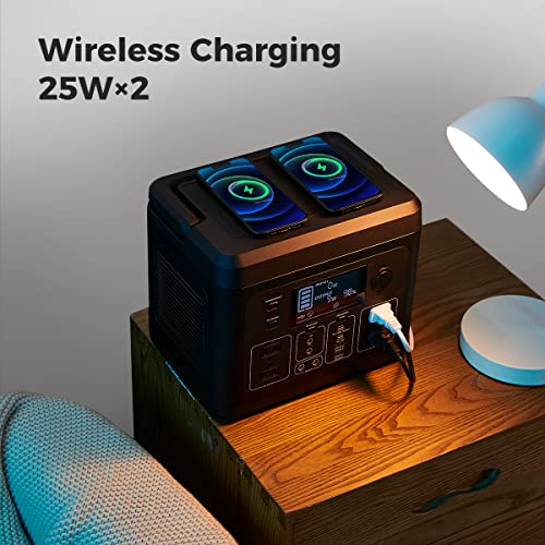 560Wh Portable Power Station with 2 AC Outlets