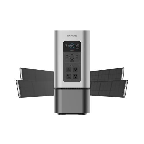 Geneverse Solar Generator: HomePower 2 PLUS Portable Power