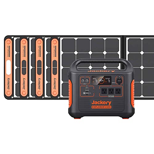 Portable Solar Generator 1500 for Backup, Camping