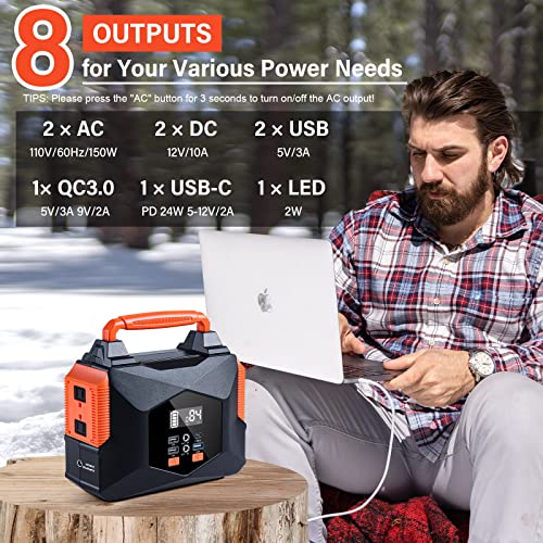 BailiBatt Camping Solar Generator, 150W Portable Power