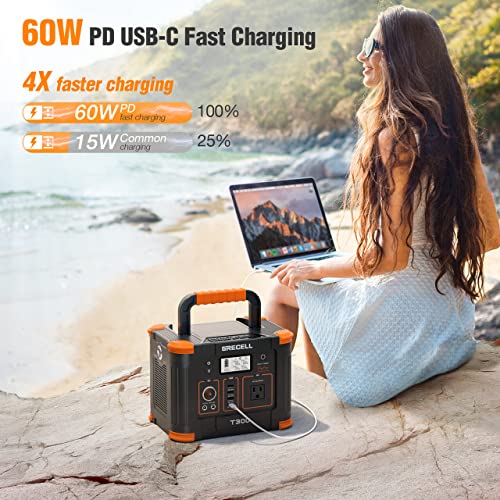 330W Portable Solar Generator: Emergency Power for RV/Camping