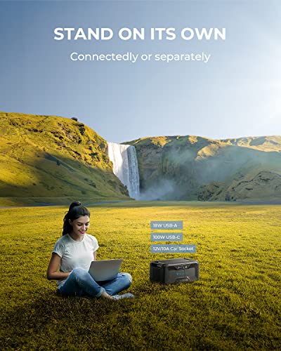 BLUETTI AC300&B300 Solar Generator with Expansion Battery and 3 Solar Panels