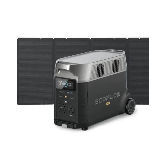EF ECOFLOW DELTA Pro Solar Generator + Portable Solar Panel