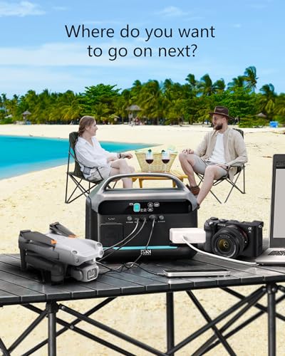 Quiet Portable Power Station, 268.8Wh Solar Generator