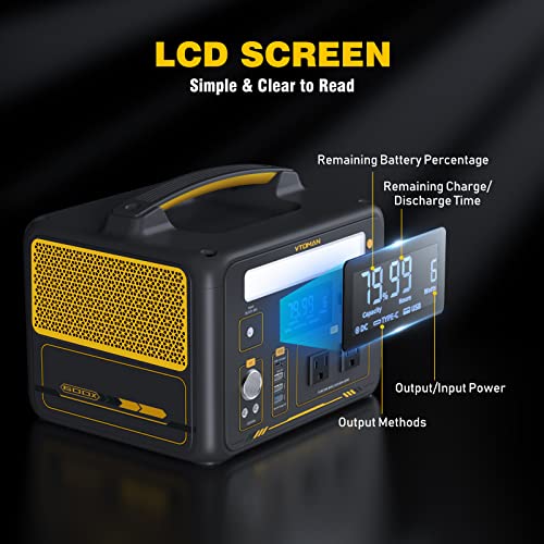 VTOMAN 600X Portable Power Station - 600W