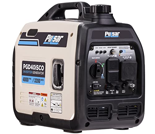 Pulsar 4000W Quiet Portable Gas Inverter Generator