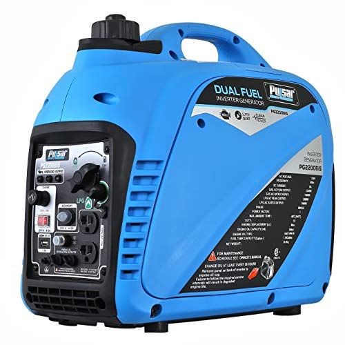 Pulsar 2,200W Dual Fuel Inverter Generator with USB