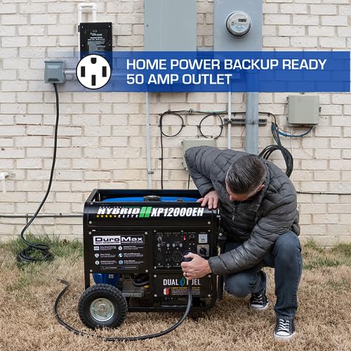 DuroMax XP12000EH Dual Fuel Portable Generator