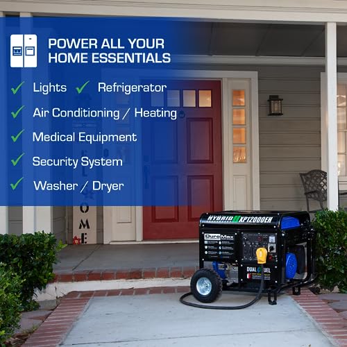 DuroMax XP12000EH Dual Fuel Portable Generator