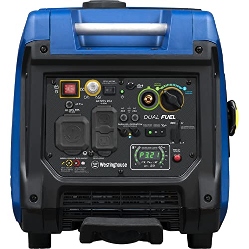 Westinghouse Dual Fuel Inverter Generator, 4500 Peak Watts