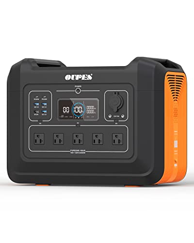 OUPES 2400W Portable Power Station for Camping & Emergency