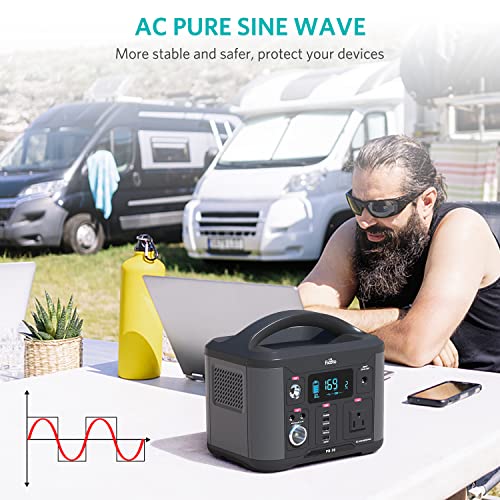 Fiodio 300Wh Portable Power Station: AC Outlet, PD Quick Charge