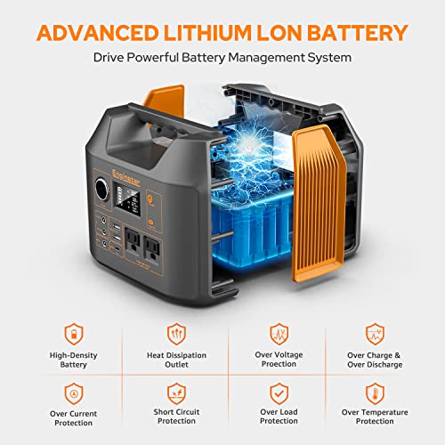EnginStar Portable Power Station: 296Wh Solar Generator