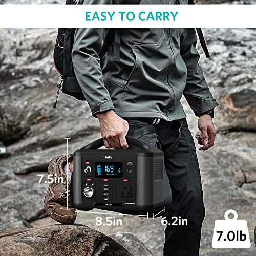 Fiodio 300Wh Portable Power Station: AC Outlet, PD Quick Charge