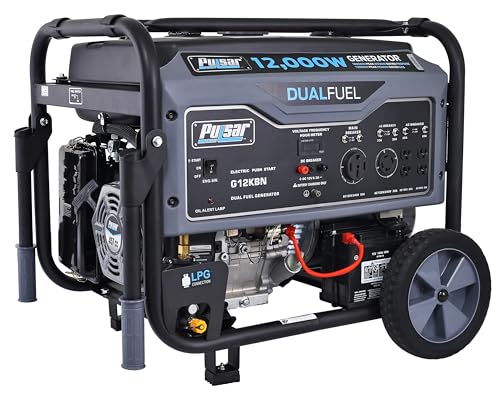 Pulsar G12KBN Dual Fuel Generator - Heavy Duty & RV Ready