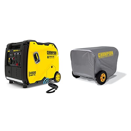 Champion 4500-Watt Portable Inverter Generator + Cover