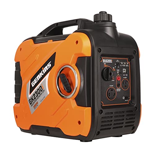 Ultra-Quiet GENKINS 2300W Portable Inverter Generator (RV Ready)