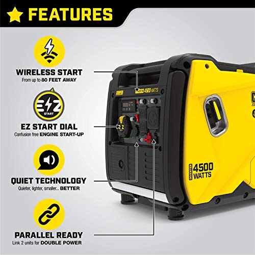 Champion 4500-Watt Portable Inverter Generator + Cover
