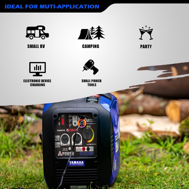 Ultra-Quiet 2000W Portable Inverter Generator - RV Ready