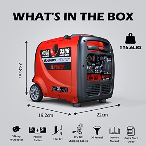A-iPower SUA4000i 4000W Portable Inverter Generator