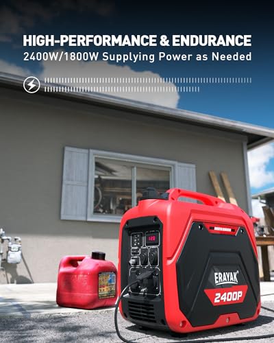 ERAYAK 2400W Portable Inverter Generator - Compact & Lightweight