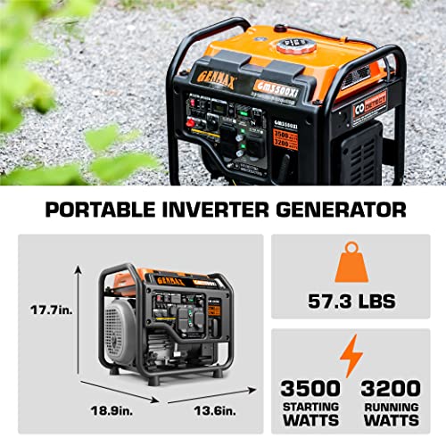 GENMAX GM3500Xi Inverter RV Generator - 3500W