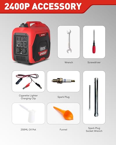 ERAYAK 2400W Portable Inverter Generator - Compact & Lightweight