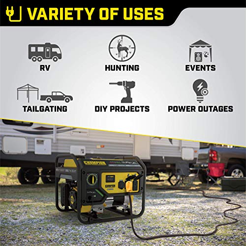 Champion 4375/3500W Dual Fuel Portable Generator, RV Ready