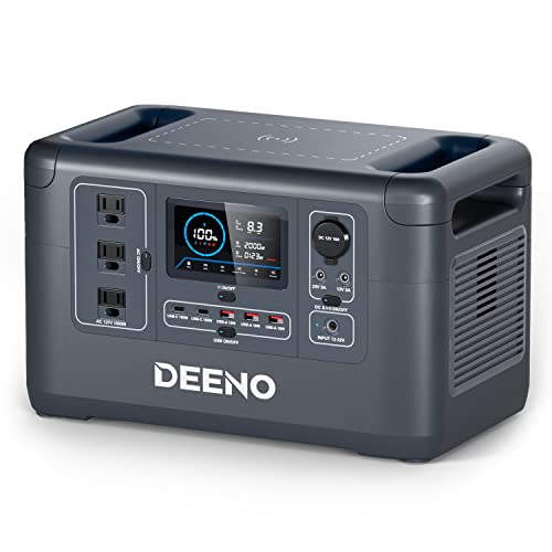 DEENO 1500W Portable Power Station: Backup Camping RV