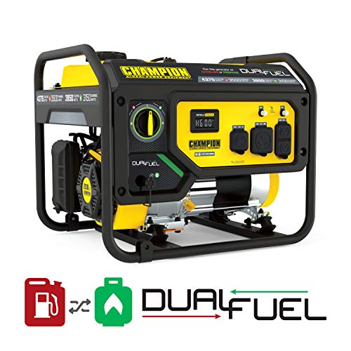 Champion 4375/3500W Dual Fuel Portable Generator, RV Ready